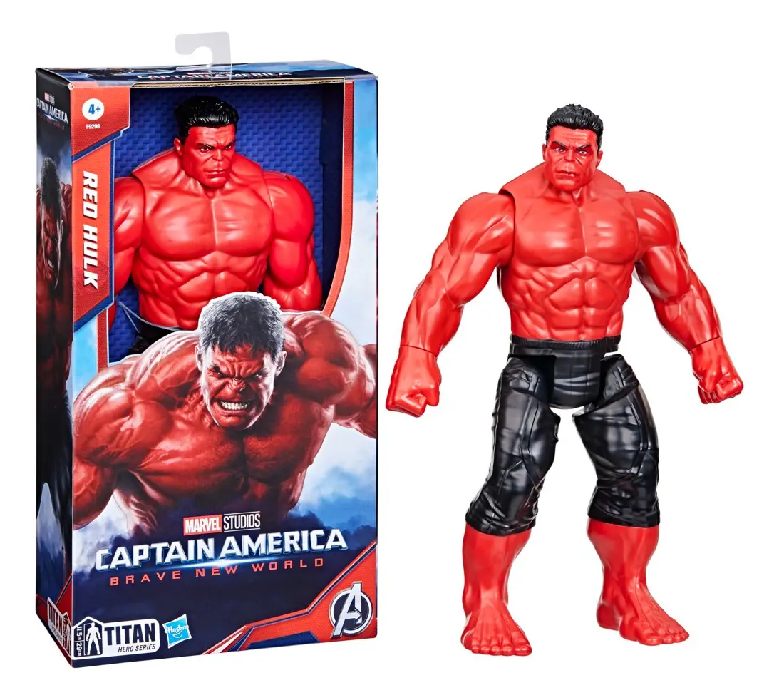 Marvel Figura De Acción Titan Hero Series Red Hulk