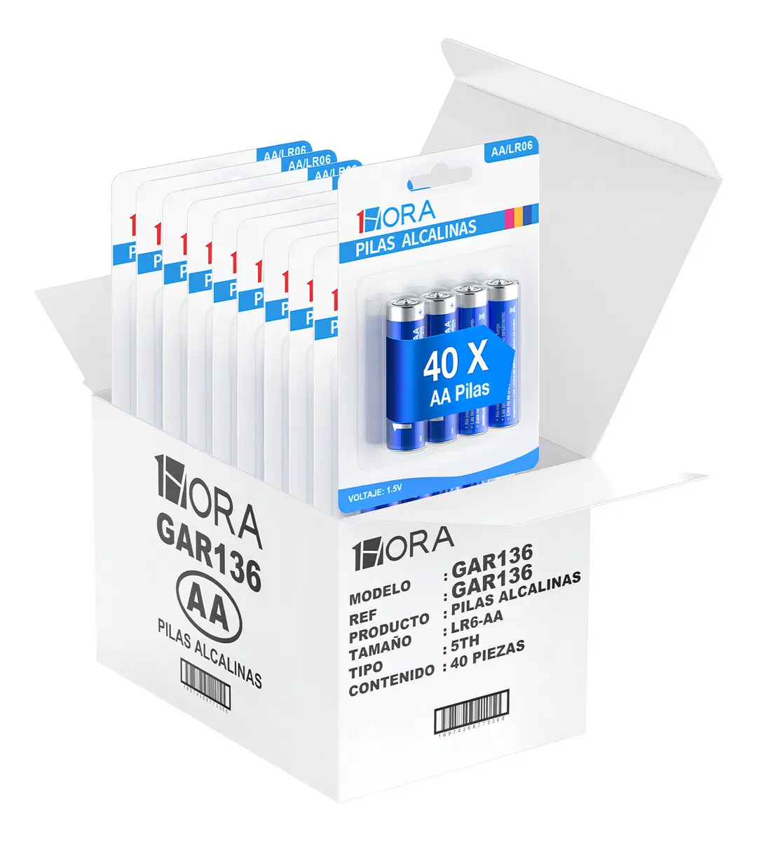1Hora 40-GAR136 AA Cilíndrica