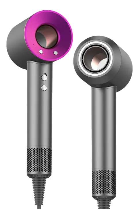 Secadora De Cabello Sin Hojas Con Iones Negativos Gerfa Fucsia