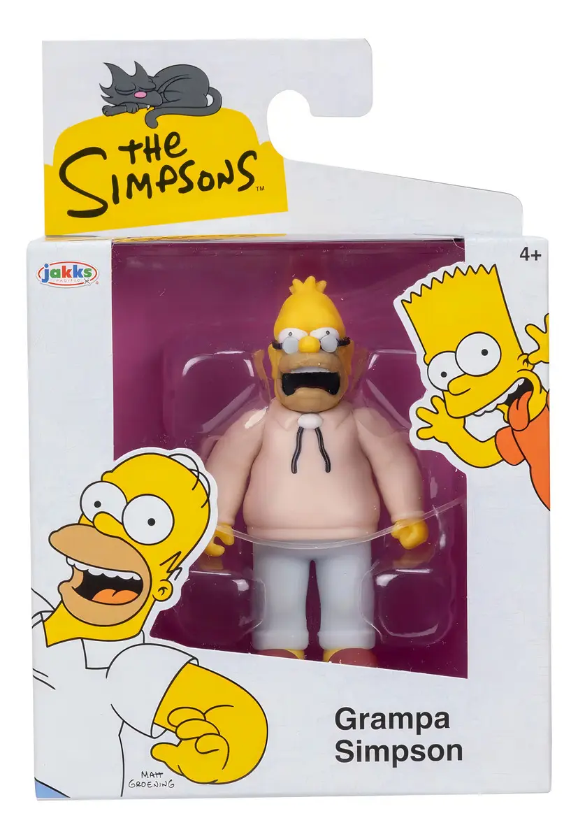 Figura De Accion - 6cm - Abuelo Simpson Los Simpsons - Jakks Pacific