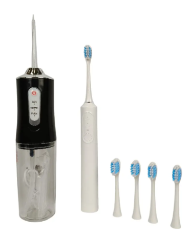 Irrigador Bucal Cepillo Eléctrico Cep001 1hora Higienedental Negro