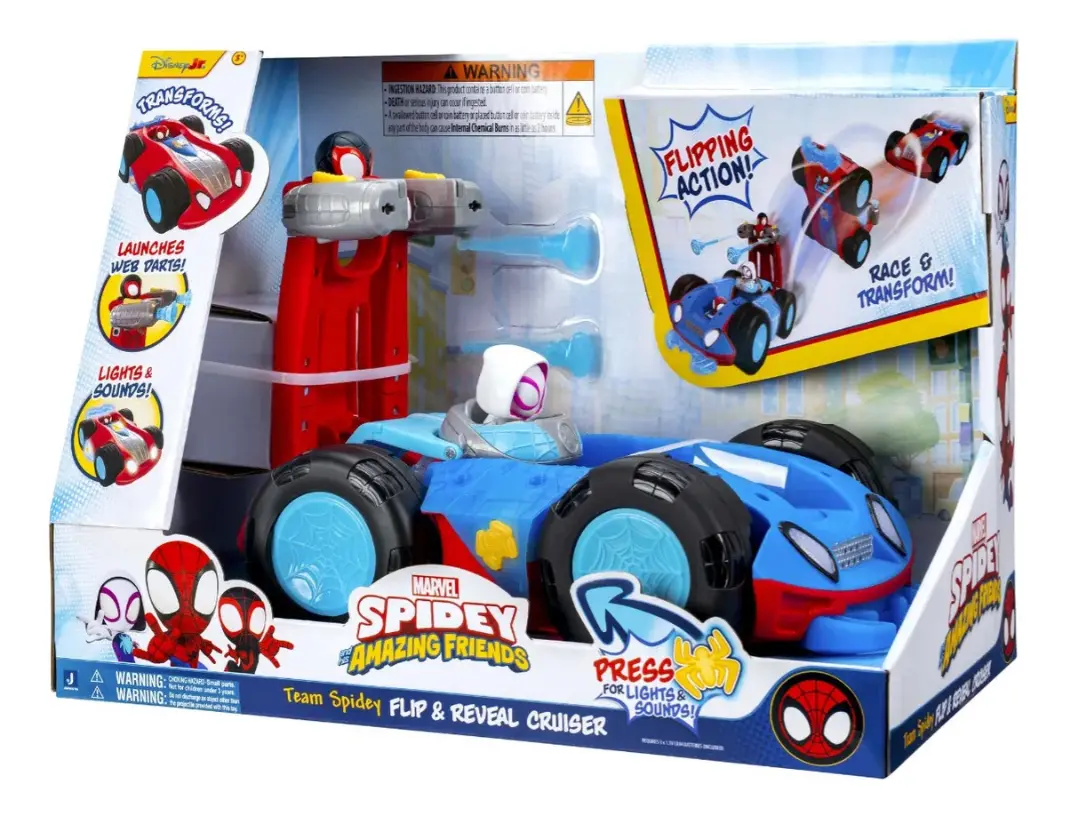 Spidey & Friends Team Spidey Flip & Reveal Cruiser