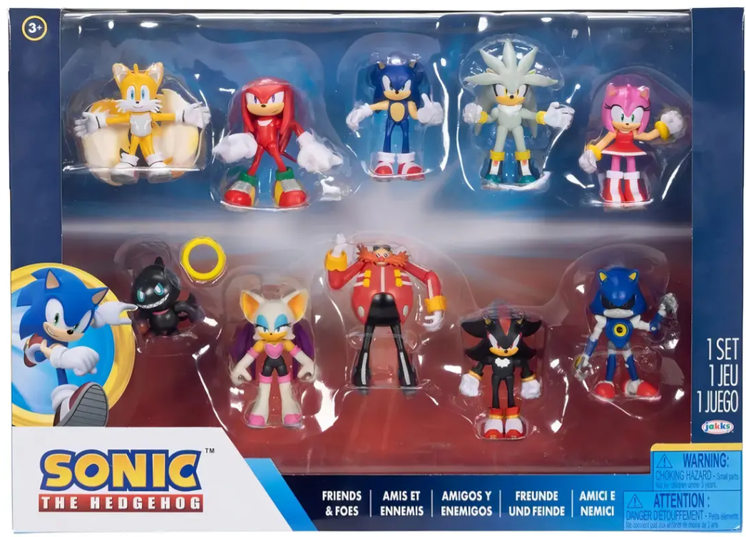 Jakks Pacific Sonic The Hedgehog Amigos y Enemigos Figuras de acción Sonic
