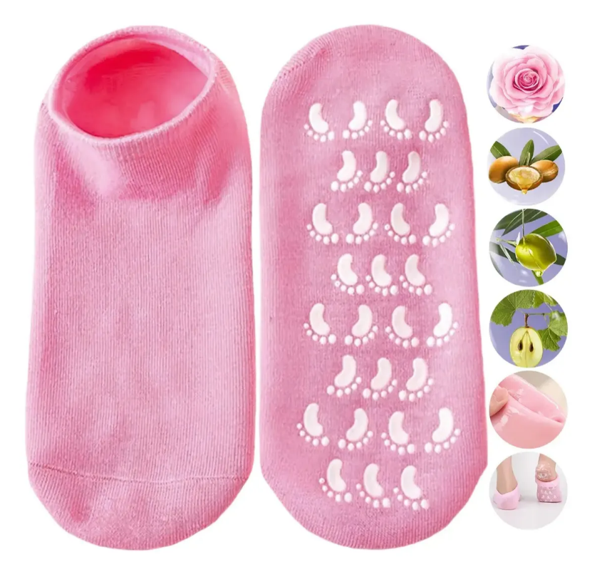 Calcetines Spa Gel Hidratantes Exfoliantes Cuidado De Pies