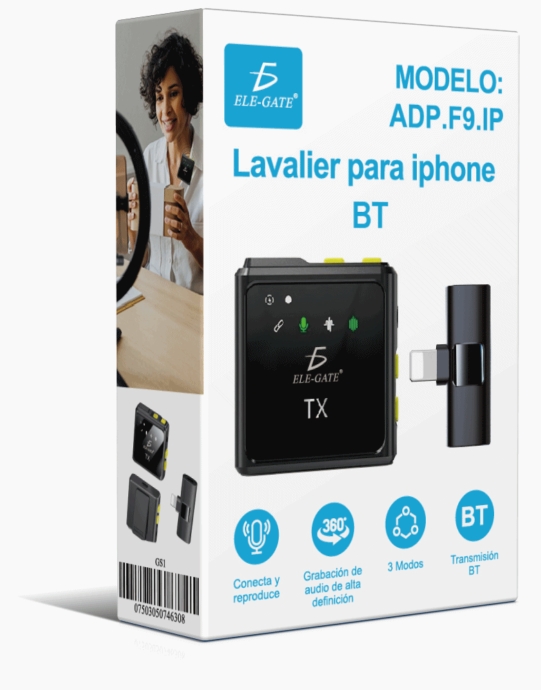 Micrófono Lavalier Inalámbrico para iPhone – Sonido de Calidad Profesional