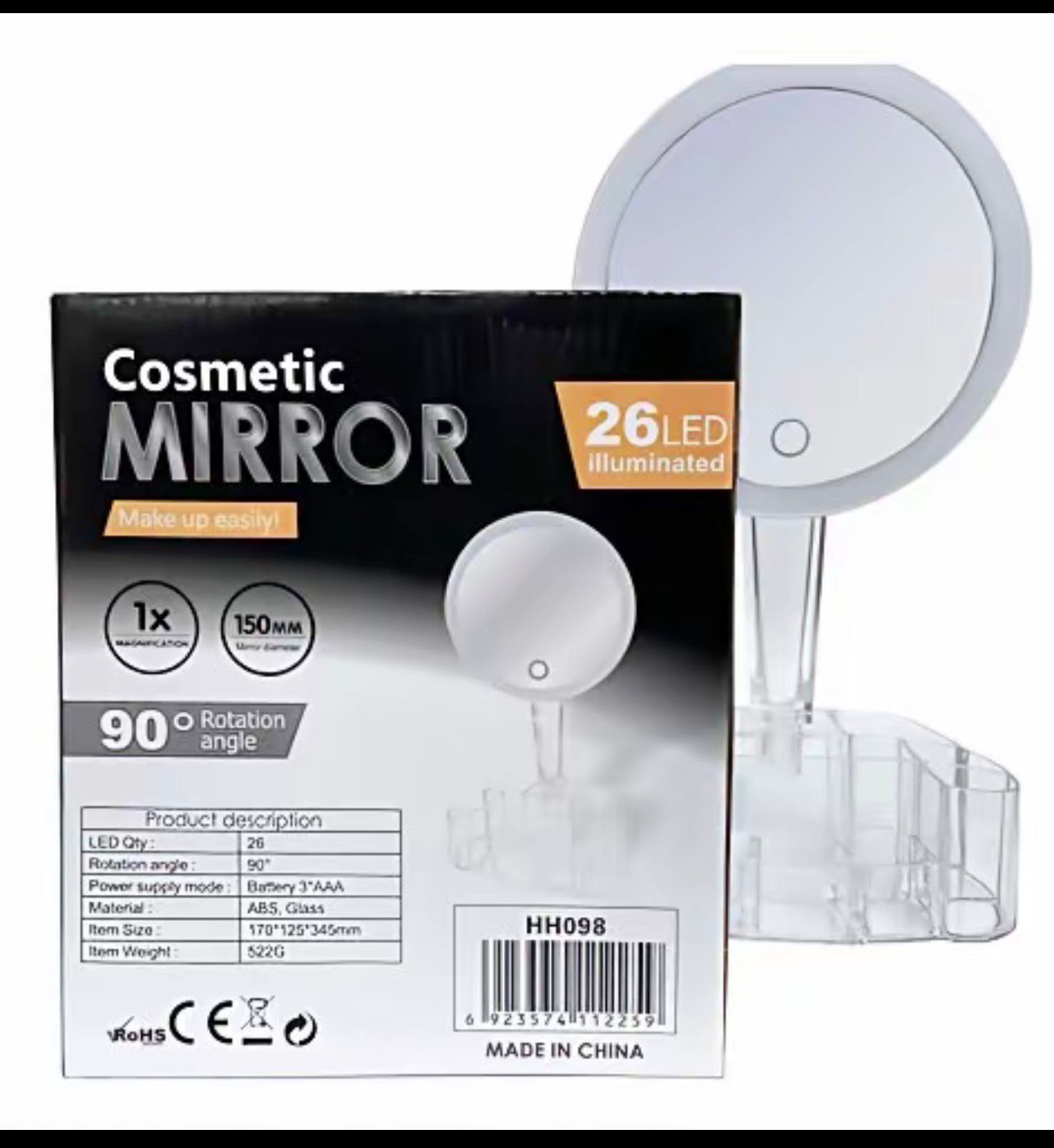Espejo luz led cosmetic mirror